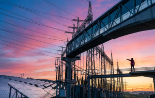 Sovereign industrial infrastructure in Ghana, depicting the integration of the \$1.47B energy settlement into the Renaissance Bridge trade grid.