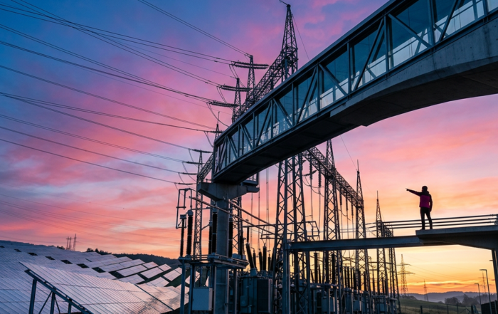 Sovereign industrial infrastructure in Ghana, depicting the integration of the \$1.47B energy settlement into the Renaissance Bridge trade grid.
