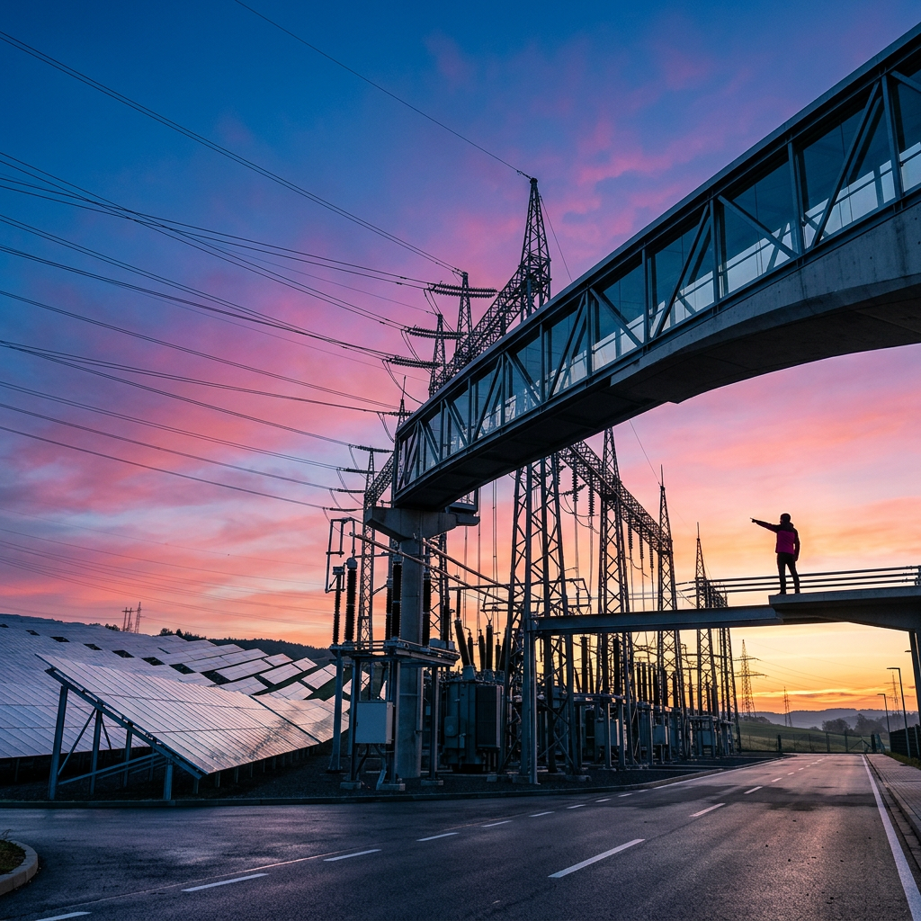 Sovereign industrial infrastructure in Ghana, depicting the integration of the \$1.47B energy settlement into the Renaissance Bridge trade grid.